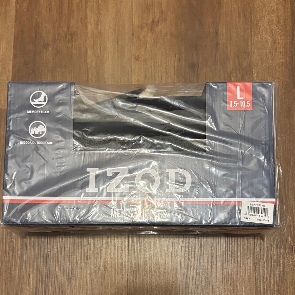 Izod Men's Black Memory Foam Footwear